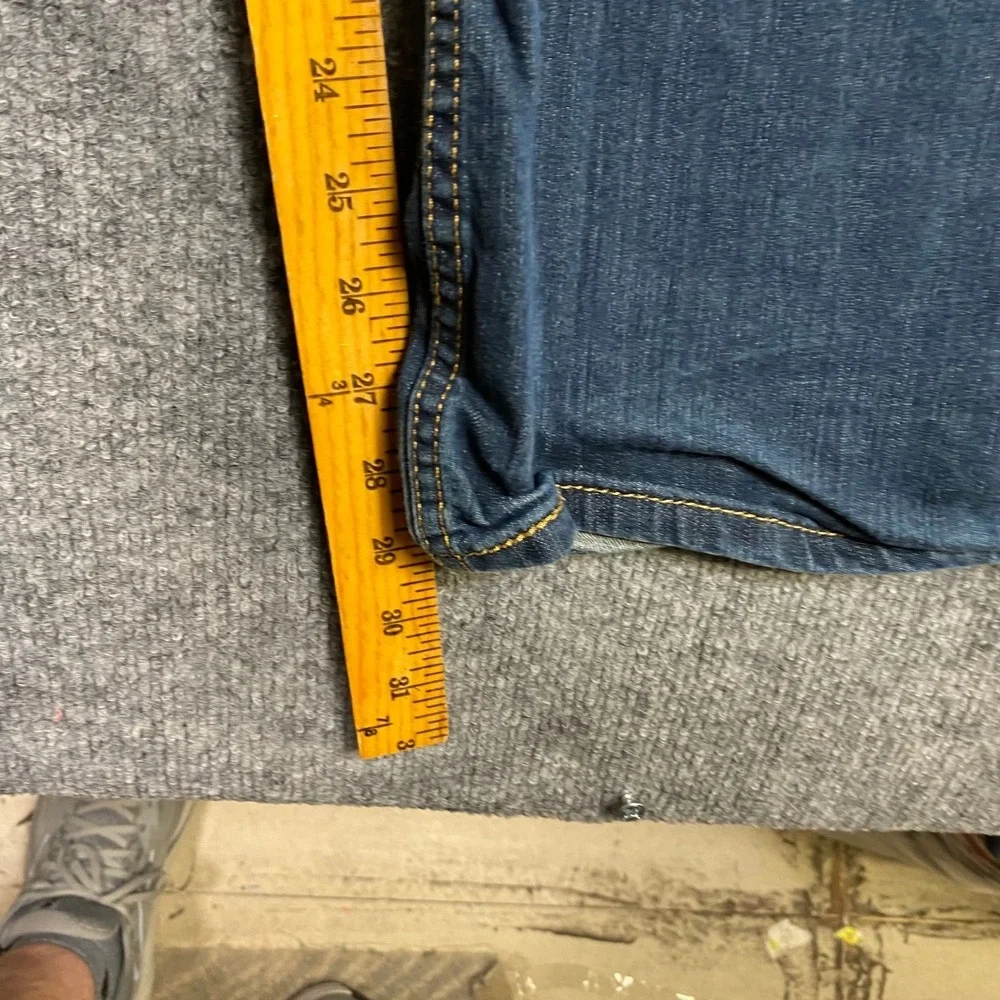 Levis 527 Slim Bootcut Jeans Mens 44x30 Medium Wash Blue Denim